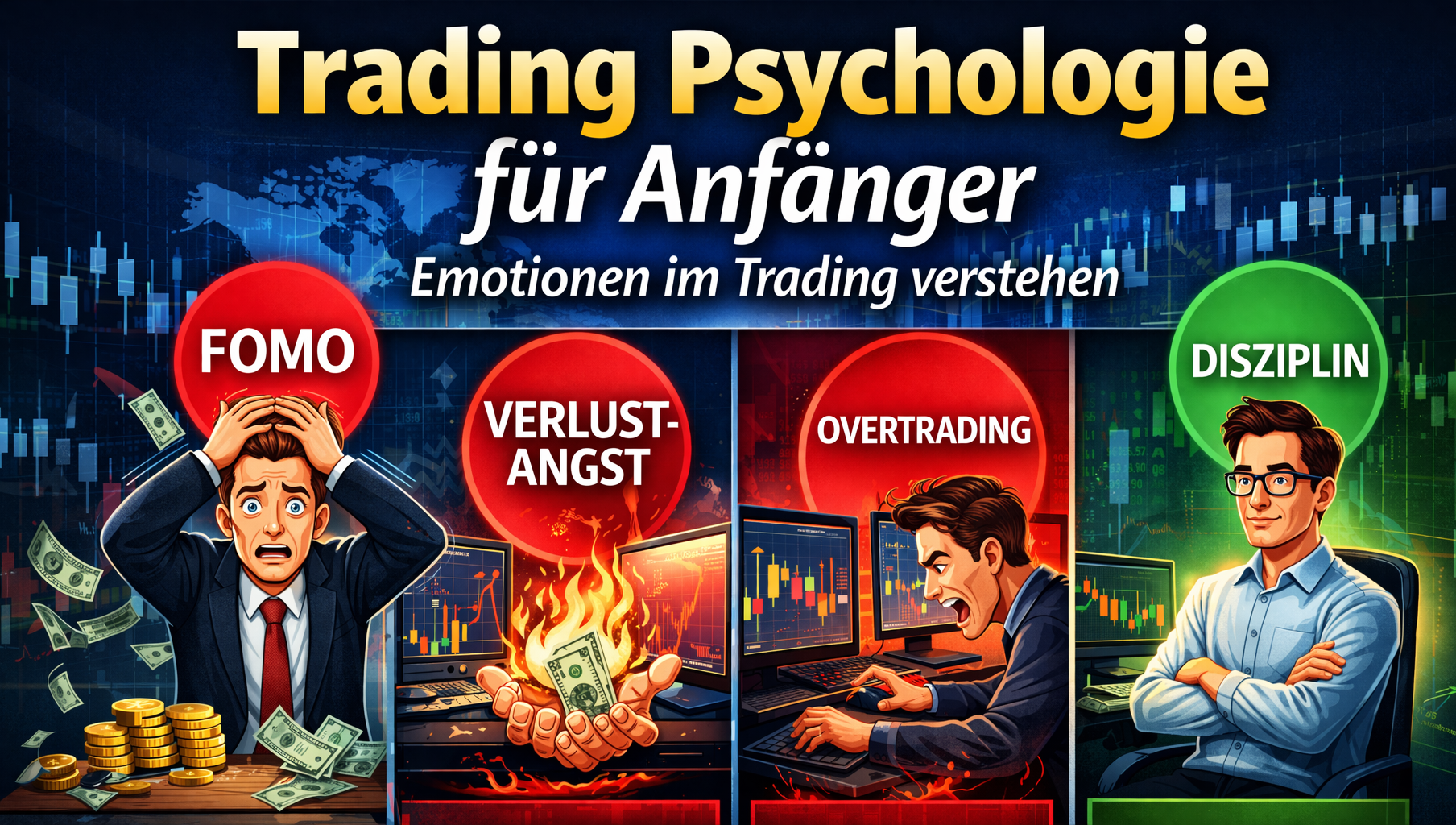 Trading Psychologie für Anfänger – Warum Emotionen über Gewinn oder Verlust entscheiden