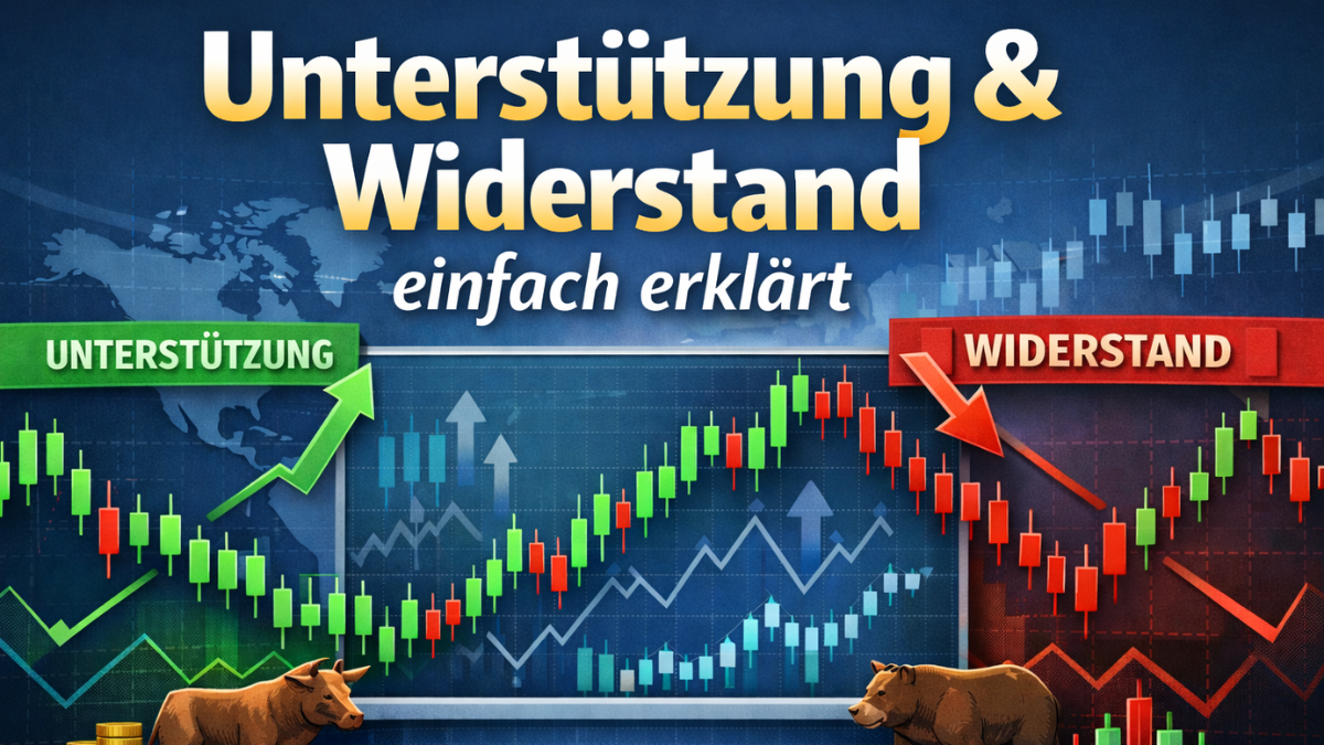 Unterstützung und Widerstand einfach erklärt – Marktstruktur im Trading verstehen