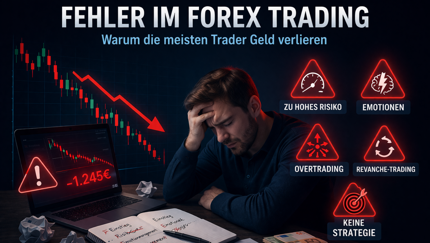 Die häufigsten Fehler im Forex Trading – Warum die meisten Trader Geld verlieren