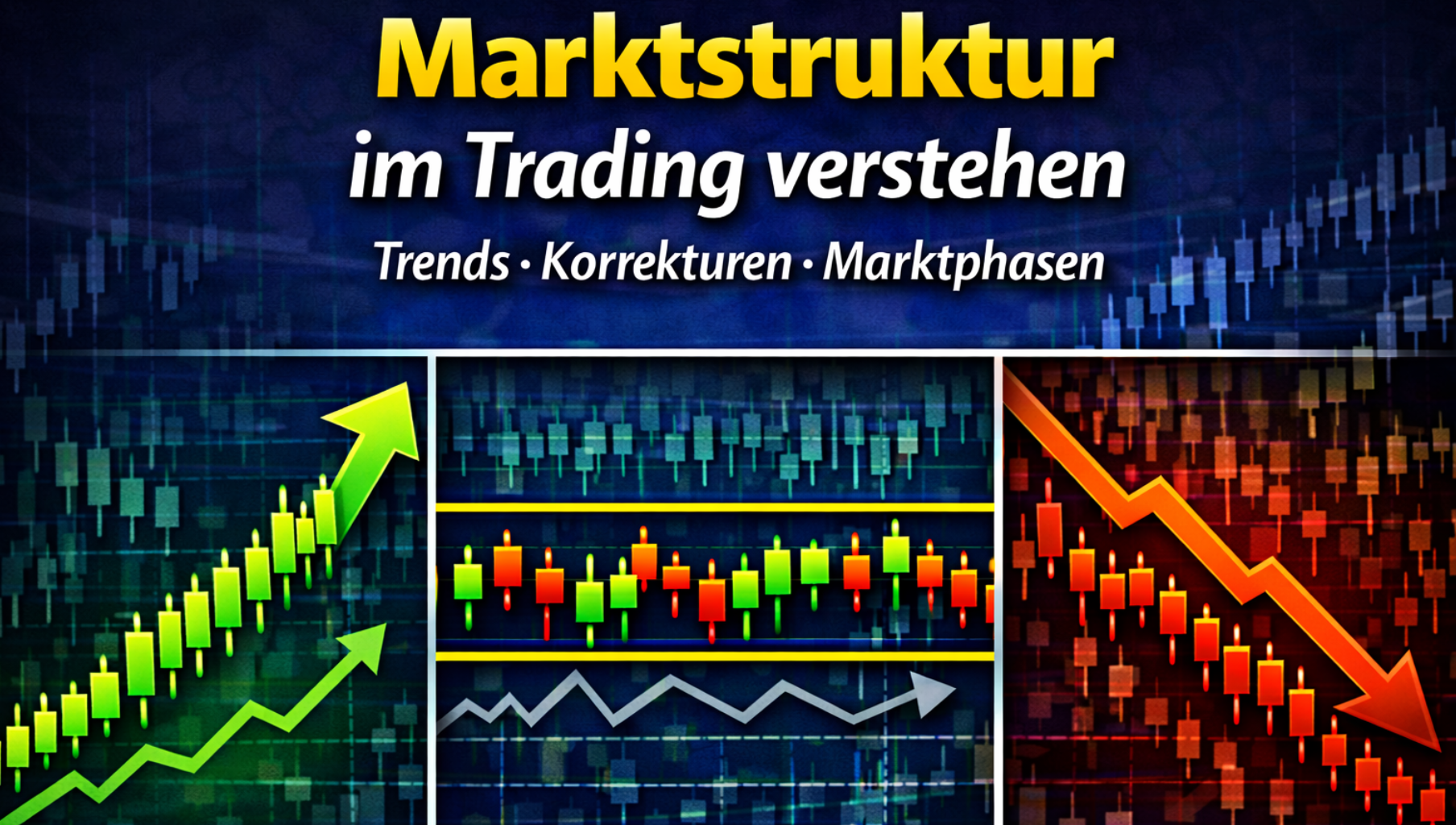 Marktstruktur im Trading verstehen – Trends, Bewegungen und Marktphasen einfach erklärt